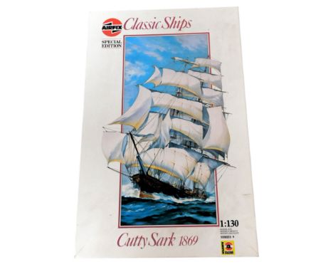 An Airfix Classic Ships Cutty Sark 1869 model kit, 1;130, series 9.