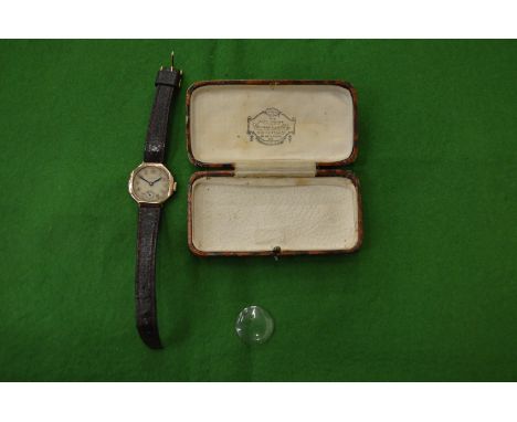 A ladies vintage gold Rolex wrist watch.