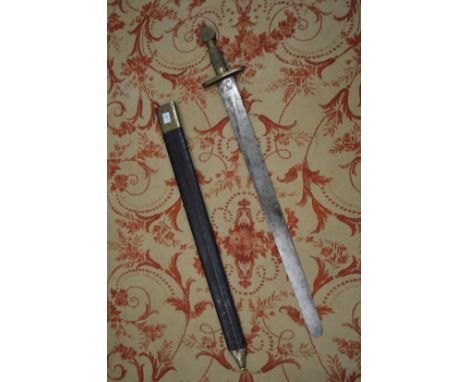 An early 19th century sword and scabbard, possibly made for theatrical use.