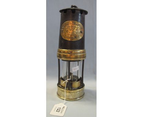 Thomas and Williams of Aberdare brass miner's safety lamp, no. 253, in used condition.(B.P. 24% incl. VAT)