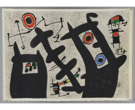 § Joan Miro (1893-1983). Un Oeillet Rouge (A Red Carnation), from the book Le lézard aux plumes d’or (The Lizard with Golden 