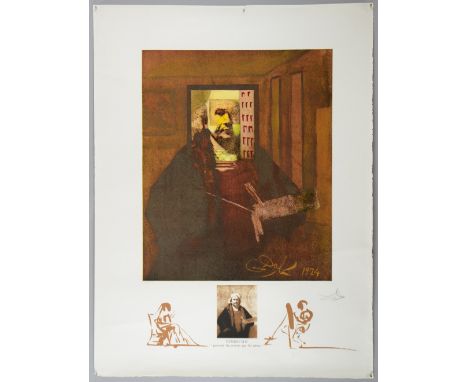 § Salvador Dalí (Spanish, 1904-1989), 'Rembrandt: Portrait du peintre par lui-meme,' lithograph on Rives paper, pencil signed