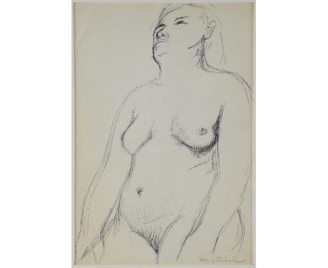 Fanny Rabel (Polish-Mexican, 1922-2008)- Sketch depicting a female nude, signed lower right, framed and glazed, 35.5cm x 25.5