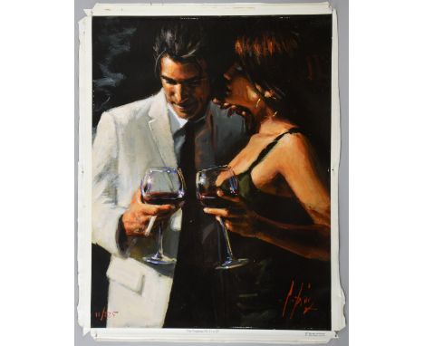 Fabian Perez. 'The Proposal XII', limited edition giclee print on canvas. Hand signed bottom right corner, numbered 11 of 225
