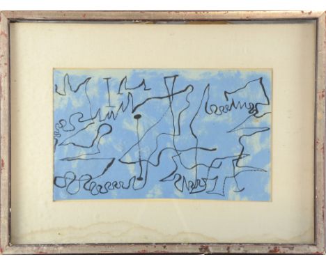 Joan Miro (1893-1983). Plate 3, 1956. Original lithograph, unsigned, 23cm x 38cm, extracted from the book "Joan Miro" by Jacq