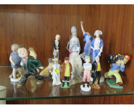 A COLLECTION OF ASSORTED CERAMIC FIGURES TO INCLUDE ROYAL COPENHAGEN EXAMPLES (13) 