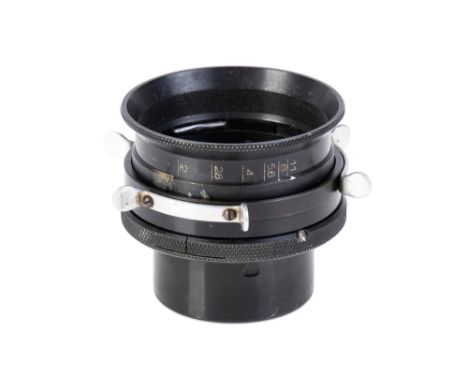 A Kinoptik Focale Apochromatic f/2 28mm Lens, Cameflex mount, black, serial no. 5792, body, G, elements, G, some light cleani