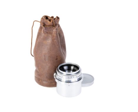 A Carl Zeiss Jena Biogon f/2.8 35mm Lens, Contax RF mount, chrome, serial no. 2234790, body, VG, elements, VG, some very ligh