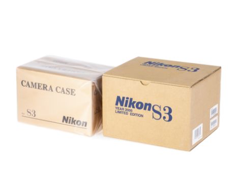 A Nikon S3 Year 2000 Limited Edition Rangefinder Camera, 2000, chrome, serial no. 209289, with Nikon Nikkor-S f/1.4 50mm lens