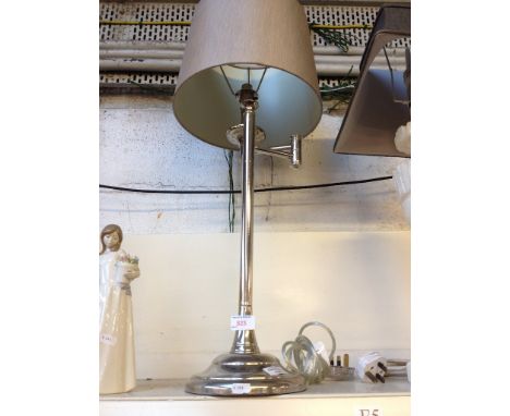 METAL LAMP AND SHADE  77CM      F5