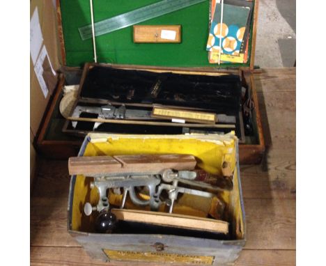 VARIOUS CASED TOOLS AND MEASURING INSTRUMENTS