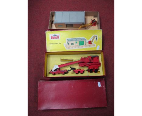 A Hornby Dublo Two/Three Rail Ref No. 4620 Breakdown Crane, boxed overall good in fair box but missing two jacks. Plus a Ref 