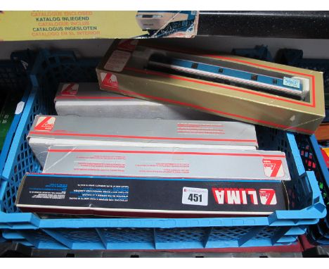 Five Lima "OO"Gauge/4mm Boxed Coaches, two Inter-City, Express Parcels, Regional Railway R/No 5304, and N.S.F parcels van R/N