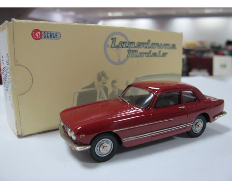 A Lansdowne Models 1:43rd Scale white Metal Model #LDM85 1973 Bristol 411 Series III, (maroon), boxed.