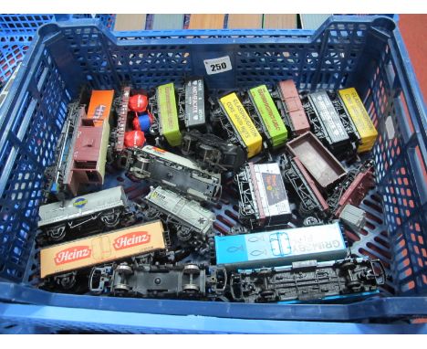 Twenty Two "OO"Gauge/4mm Unboxed Items of Rolling Stock, by Lima, Hornby, Triang etc; tank wagons (4), private owner ore wago