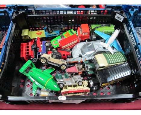 Approximately Twenty Diecast Model Vehicles, by Dinky, Corgi, Maisto, Matchbox, including Johnston Road Sweeper, Hawker Sidde