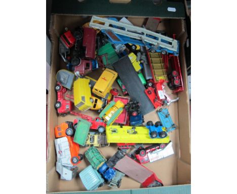 A Quantity of 1950's and Later Diecast Vehicles, by Dinky, Corgi, Matchbox and others all playworn.