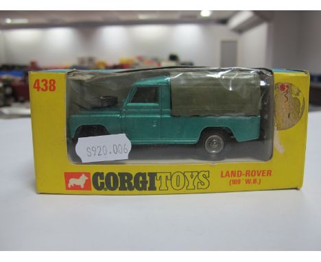 Corgi Toys No. 438 - Land Rover (109 WB), overall excellent, boxed crushing and label stain to box.