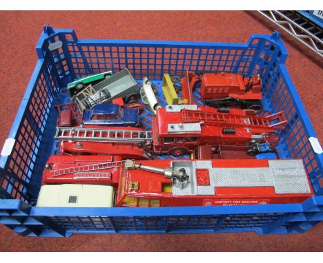 A Quantity of Dinky and Corgi Diecast Vehicles 1950's-1970's, all playworn, repainted.