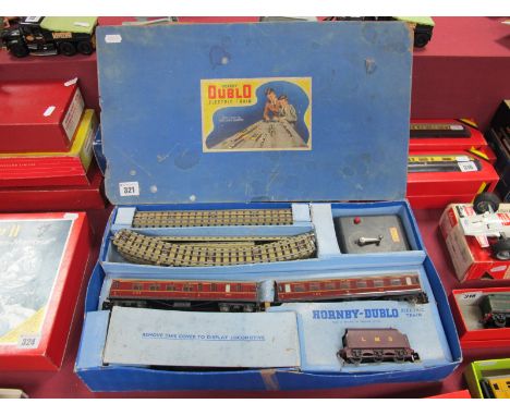 A Hornby Dublo Three Rail Boxed Train Set, comprising 4-6-2 "Duchess of Atholl" L.M.S maroon R/No. 6231 and Six Wheel Tender,