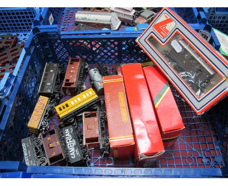 Fourteen Items "OO" Gauge/4mm Boxed/Unboxed Rolling Stock, by Hornby, Lima etc; private owner wagons, brake vans, tank wagon,