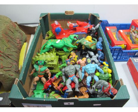A Quantity of Circa 1980's He Man Masters of The Universe Plastic Model Figures, Creatures, by Mattel including He-Man, Battl