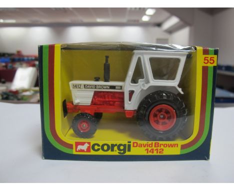 A Corgi No. 55 Diecast Model David Brown 1412 Tractor, boxed.
