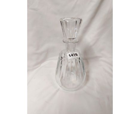 A vintage Baccarat Crystal decanter made for Thomas Hyne &amp; Co. Cognac