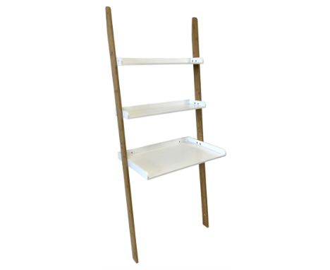 FUTON Company - sloping bamboo and white finish ladder desk Dimensions: Height:&nbsp;175cm&nbsp; Length/Width:&nbsp;75cm&nbsp