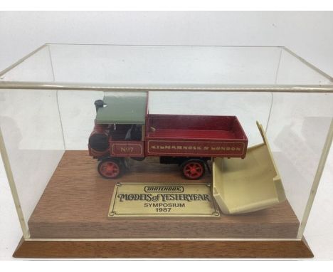 Matchbox unique 1987 Tractor truck die cast model in cast-Given to Key guests from the toy industry at the annual Symposium -