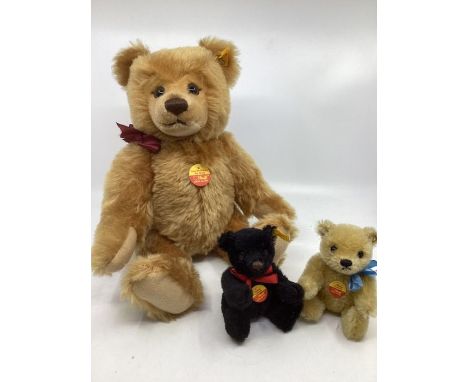 STEIFF sold Germany Musical Teddy Bear 011214 Mohair Jointed Button/Tags Signed