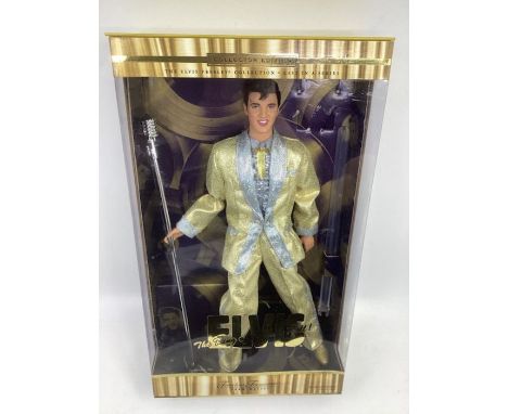 Mattel Barbie Ken doll Elvis 2001 doll &ldquo;The King of Rock and Roll &ldquo; the last in the series., shown in a shimmerin