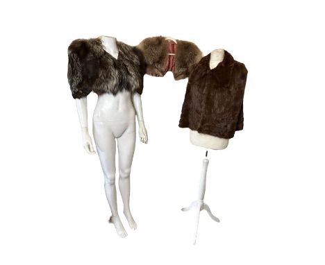 A quantity of vintage fur tippets&nbsp; and scarves c1930s-70s to include mink, ermine, squirrel, fox, coney, persian lamb an