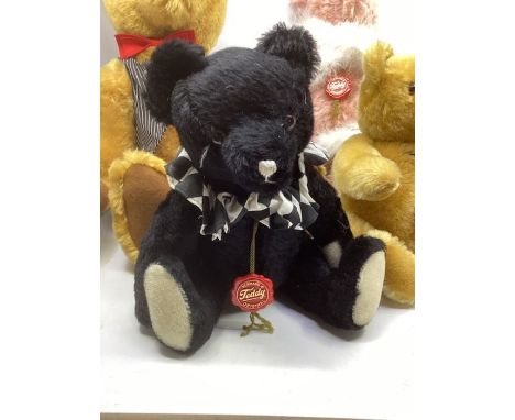 Hermann German vintage teddy bears collection ; a 20&rdquo; classic golden original and a musical key wind golden classic ted