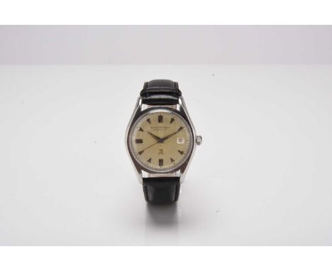 Girard-Perregaux: A gentleman's stainless steel wristwatchModel: Gyromatic Date: Circa 1960Movement: 39-jewel automaticDial: 