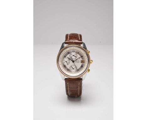 Girard Perregaux: A gentleman's stainless steel and 18ct gold chronograph watchReference: GP4900Date: 1996Movement: Jewelled 