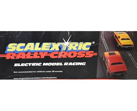 Bagatelle Board, Meccano set, Scalextric, Rallycross, Scalextric New Market, Scalextric 400 and a telescope.