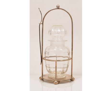Edwardian frosted glass comport, ruby coloured trim, diameter 21cm, other glass comports etc.