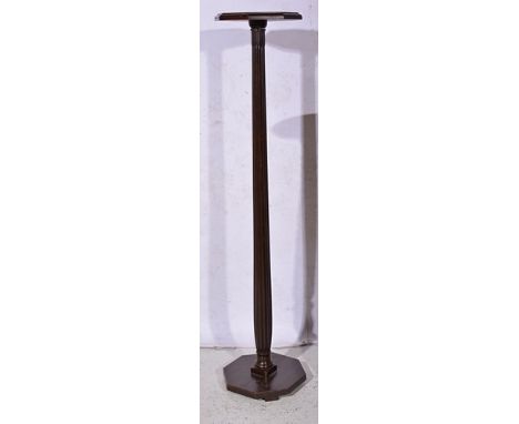 Mahogany jardiniere stand, adapted from a Victorian bed post, tripod base, 125cm, another 162cm (2).