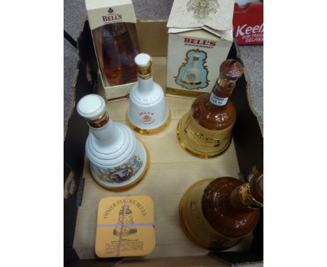 Bells millennium Scotch Whisky, four Bells commemorative Scotch Whisky decanter (5)