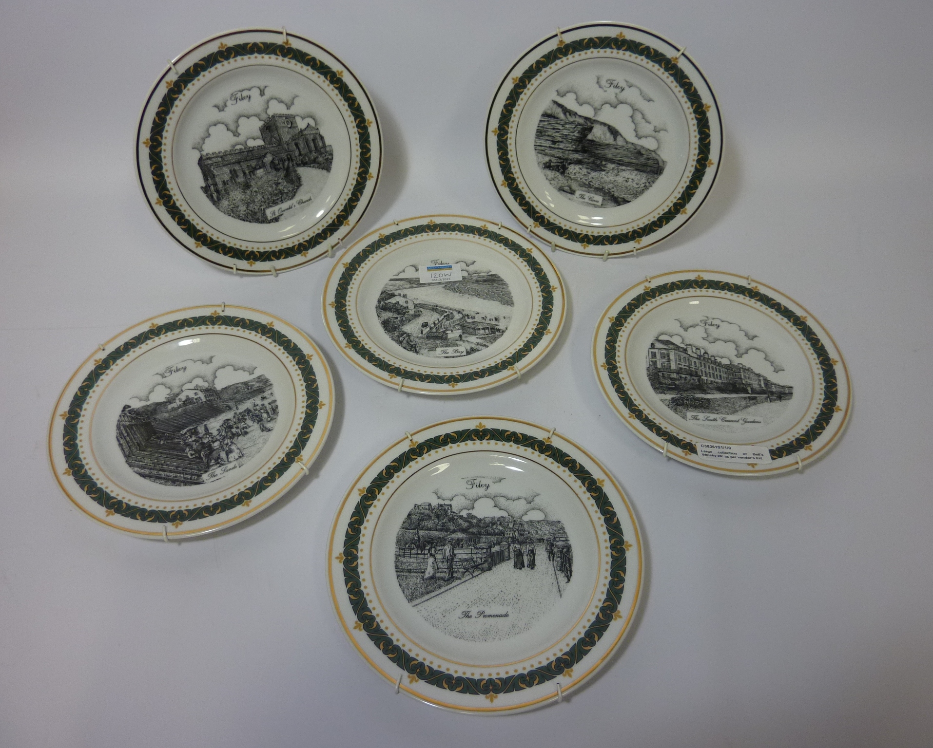Set of six limited edition Gerald Swan for The Canterbury Collection collector's plates decorated