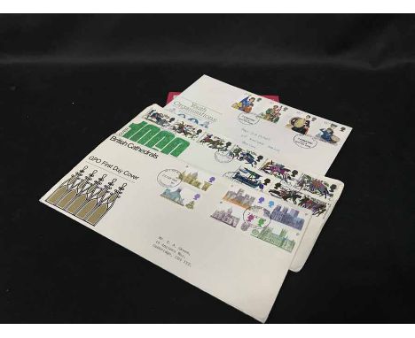LOT OF FIRST DAY COVERSmany with special hand stamps 1960's-1990's, 325 in total