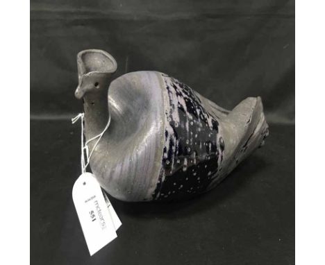 CERAMIC MODEL OF A DUCKsigned to base (Luka?)