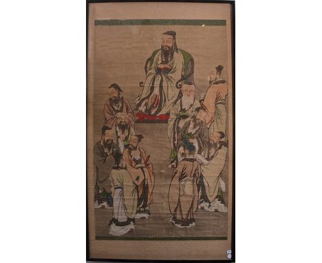 ARTIST UNKNOWN

A FRAMED CHINESE PAINTING, QING DYNASTY (1644-1911)



Ink and colour on paper



framed, 122 x 75cm or 146.3