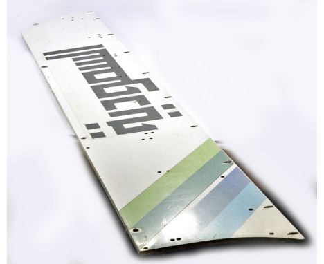 Formula 1 Williams Team Memorabilia comprising a scarce used original 'Saudia Williams' body side pod panel from the FW07/08 