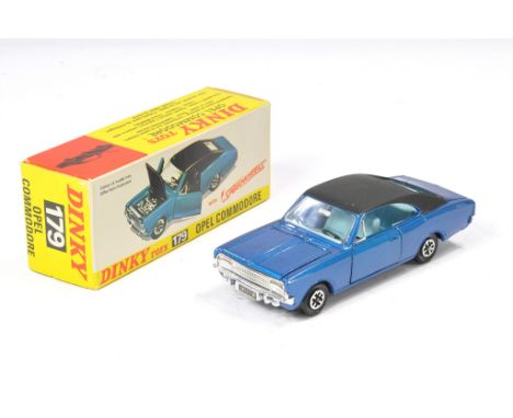 Dinky No. 179 Opel Commodore. Metallic blue with light blue interior, black hood. Excellent with very little sign of wear. In