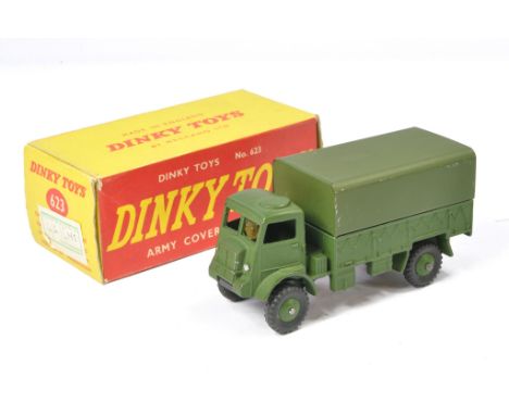 Dinky No. 623 Army Covered Wagon. Very good to excellent, a few minor rubs and scratches. In generally excellent box. 