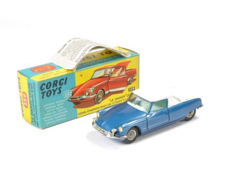 Corgi No. 259 Le Dandy Coupe. Two Tone blue and White with light blue interior. Excellent with little or no sign of wear. In 