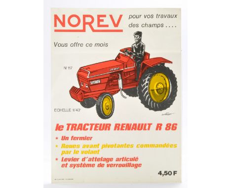 Norev hard to find original A4 Flyer for tractor issue (as shown). 