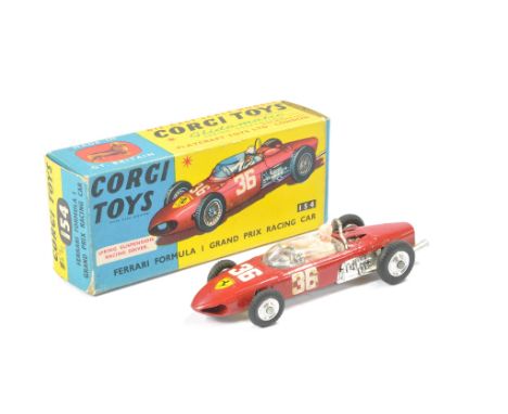 Corgi No. 154 Ferrari F1 Racing Car. Good to very good, some marks and chips. In very good box. 